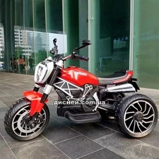 Детский мотоцикл M 4008 AL-3 Ducati, надувные колеса, красный